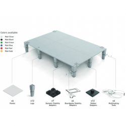 AdapTableTop modular system for boardgames (grey)