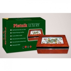 Luxuskassette Holz Glas (Bridge Poker)