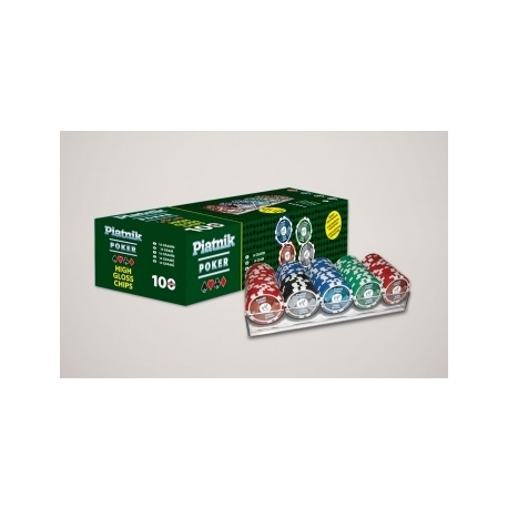 Piatnik Poker Set 100 High Gloss Chips