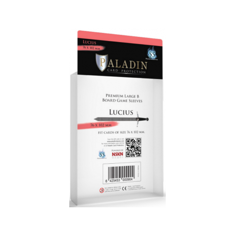 Paladin Sleeves - Lucius Premium Large B 76x102mm (55 Sleeves)