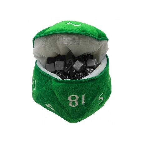 UP - D20 Plush Dice Bag - Green