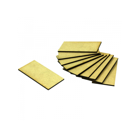 Kraken Wargames - MDF Base Square 50x100mm (10)