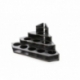 Kraken Wargames Black Paint Rack: Endstück Farbregal (Citadel)