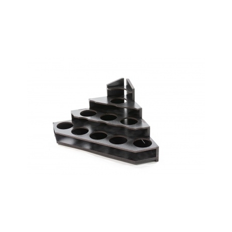 Kraken Wargames Black Paint Rack: Endstück Farbregal (Citadel)