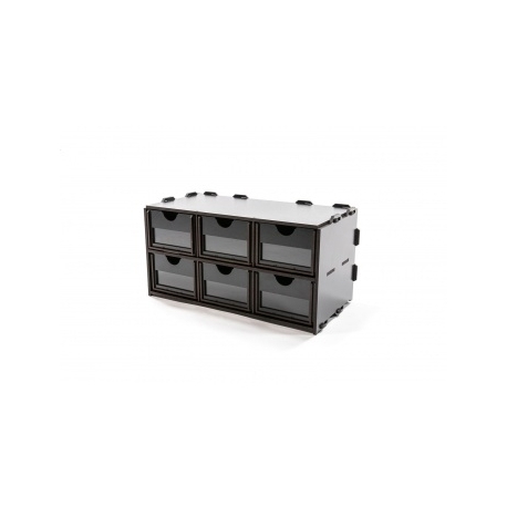 Kraken Wargames Black Paint Rack: Schrank mit 6 Schubladen