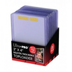 UP - Toploader - 3 x 4" 75PT Rookie Gold Thick (25 pieces)"