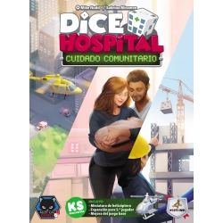 Community Care expansion board game Dice Hospital from Maldito Games brand