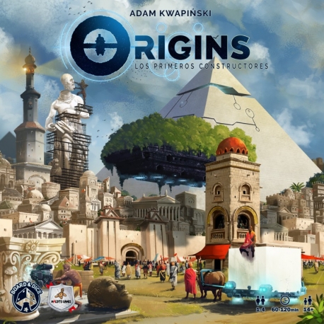 Origins: First Builders board game from Maldito Games