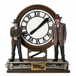 Back to the Future Part III - Marty and Doc at the Clock Deluxe Art Scale 1/10