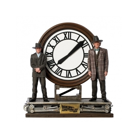 Back to the Future Part III - Marty and Doc at the Clock Deluxe Art Scale 1/10