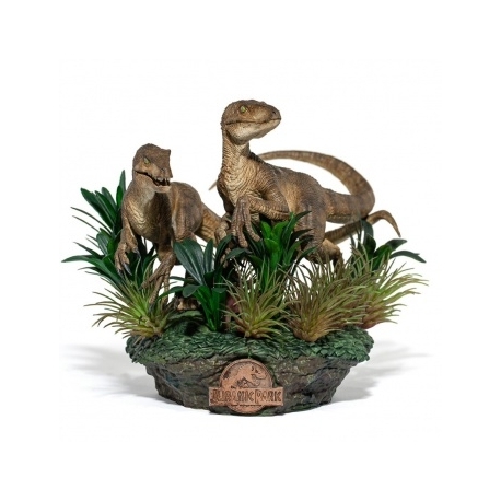 Just The Two Raptors Deluxe Art Scale 1/10 - Jurassic Park