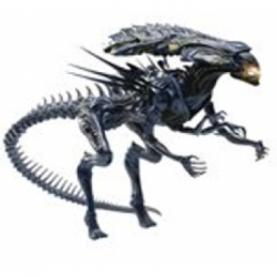 Avp Battle Damage Alien Queen Px 1/18 Scale Figure