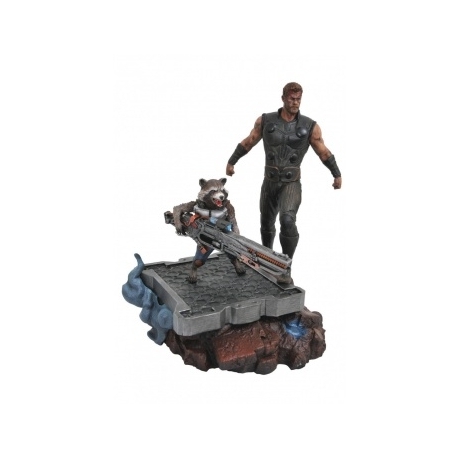 Marvel Premier Avengers 3 Thor & Rocket Statue