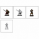 D&D Nolzur's Marvelous Miniatures - Human Barbarian Male (6 Units)