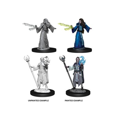 D&D Nolzur's Marvelous Miniatures - Male Elf Wizard (6 Units)