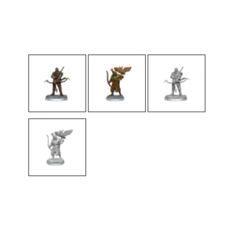 D&D Nolzur's Marvelous Miniatures: Orc Ranger Male (4 Units) - EN