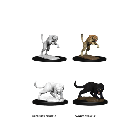 D&D Nolzur's Marvelous Miniatures: Panther & Leopard (6 Units)