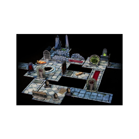 e-Raptor RPG DUNGEON Set - Objects + Modular Map