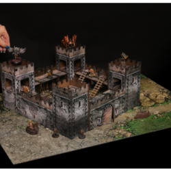e-Raptor Wargaming Set STONE FORTRESS - Constructions + Map