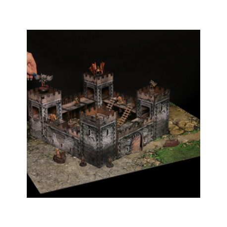 e-Raptor Wargaming Set STONE FORTRESS - Constructions + Map