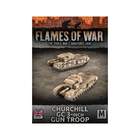 Flames Of War - Churchill 3 Gun Carrier (x2)"