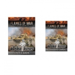 Flames of War -German Afrika Korps Card Bundle (Inglés)