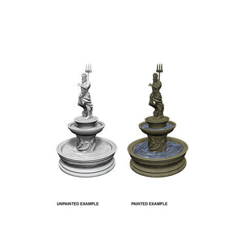 WizKids Deep Cuts Unpainted Miniatures - Fountain (6 Units)