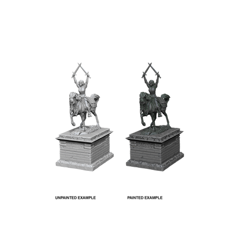 WizKids Deep Cuts Unpainted Miniatures - Heroic Statue (6 Units)