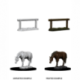 WizKids Deep Cuts Unpainted Miniatures - Horse & Hitch (6 Units)