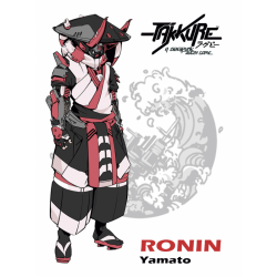 Ronin Yamato character from the Takkure board game by Zenit Miniatures