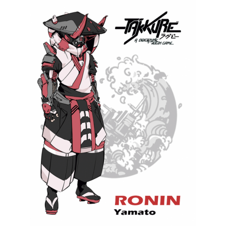 Ronin Yamato personaje del juego de mesa Takkure de Zenit Miniatures
