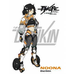 Noona Dorikin character from the Takkure board game by Zenit Miniatures