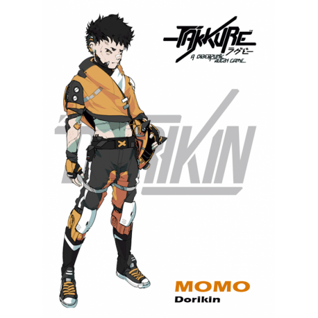 Momo Dorikin character from the Takkure board game by Zenit Miniatures