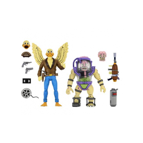TMNT (Cartoon) - 7' Scale Action Figures - Ace Duck & Mutagen Man 2 pack