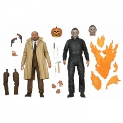 Halloween 2 - 7 Scale Action Figure - Ultimate Michael Myers & Dr Loomis 2-pack