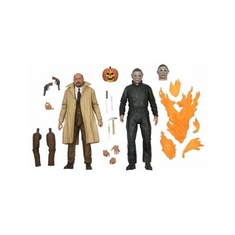 Halloween 2 - 7 Scale Action Figure - Ultimate Michael Myers & Dr Loomis 2-pack