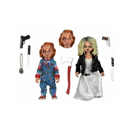 Bride of Chucky - 8 Scale Clothed Figure - Chucky & Tiffany 2-Pack