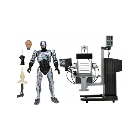 RoboCop 7 Scale Action Figure - Ultimate Battle Damaged RoboCop with Chair