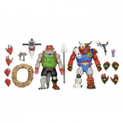 Teenage Mutant Ninja Turtles (Cartoon) - 7' Scale Action Figure - Dirtbag and Groundchuck