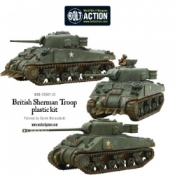 Bolt Action - Sherman V Tank Troop (2 Sherman V's 1 Firefly) (Inglés)