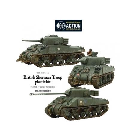 Bolt Action - Sherman V Tank Troop (2 Sherman V's 1 Firefly) - EN