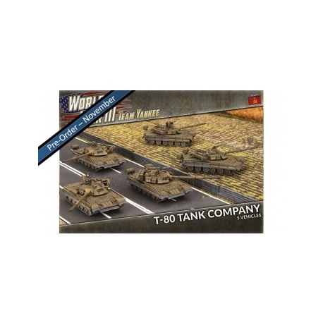World War III Team Yankee - T-80 Tank Company (x5 Plastic)
