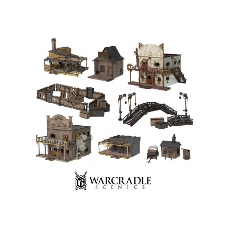 Warcradle Scenics: Red Oak Town Set 1 (Inglés)