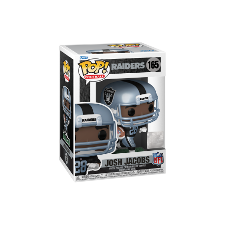 ¡FUNKO POP! NFL: Raiders- Josh Jacobs (Uniforme local)