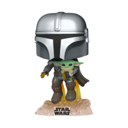 Star Wars The Mandalorian POP! TV Vinyl Figura Mando Flying w/ Jet Pack 9 cm