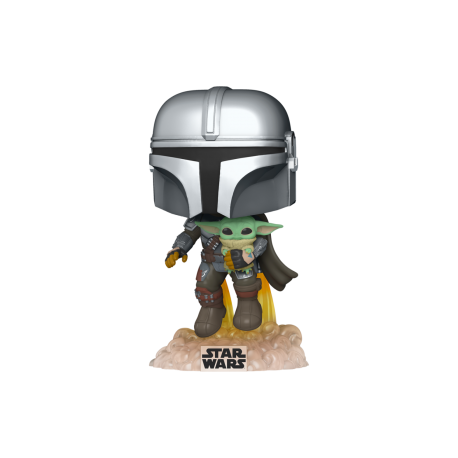 Star Wars The Mandalorian POP! TV Vinyl Figure Mando Flying w/ Jet Pack 9 cm