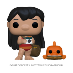 Lilo & Stitch Figura POP! & Buddy Vinyl Lilo w/Pudge 9 cm