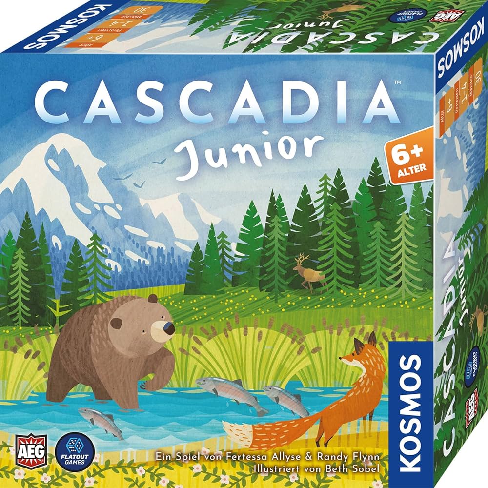 Juego de mesa Cascadia Junior (Inglés) de Kosmos y Alderac